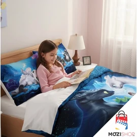 Így neveld a sárkányodat ágynemű garnitúra 140×200cm, 70×90 cm - Cave