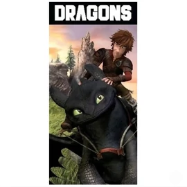 Így neveld a sárkányodat törölköző, fürdőlepedő 70x140 cm - Dragons