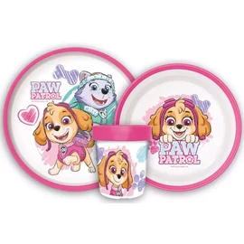 Mancs őrjárat csúszásmentes étkészlet, micro műanyag szett, pohárral 260 ml - Sketch