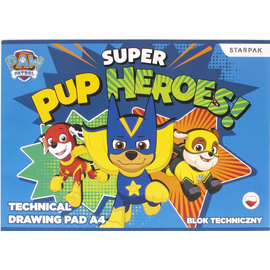 Mancs őrjárat A/4 vázlatfüzet, rajzfüzet  - Super Pup Heroes