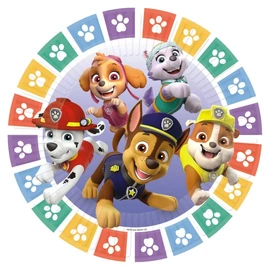 Mancs őrjárat papírtányér 23 cm, 8 db-os szett - Team Paw Patrol 