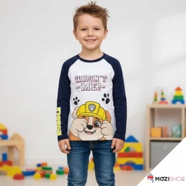 Mancs őrjárat gyerek hosszú ujjú póló 7 év / 122 cm - Black