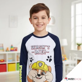 Mancs őrjárat gyerek hosszú ujjú póló 8 év / 128 cm - Black