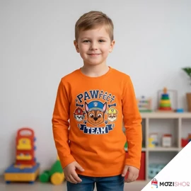 Mancs őrjárat gyerek hosszú ujjú póló 6 év / 116 cm - Pawfect Orange