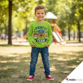 Mancs őrjárat gyerek hosszú ujjú póló 6 év / 116 cm - Pawfect 