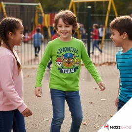 Mancs őrjárat gyerek hosszú ujjú póló 7 év / 122 cm - Pawfect 