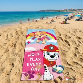 Mancs őrjárat törölköző, fürdőlepedő 70x140cm - Work and Play