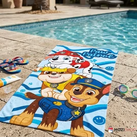 Mancs őrjárat törölköző, fürdőlepedő 70x140cm - Blue Wave