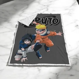 Naruto Sasuke sherpa takaró 120x150cm - Naruto &amp;amp; Sasuke