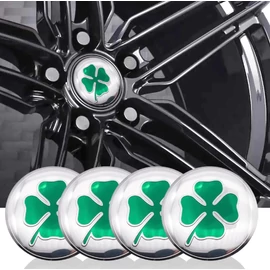 Alfa Romeo felni matrica szett - 56 mm-es, 3D kivitel - Lóhere