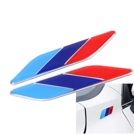BMW M Power zászló 3D autó matrica szett