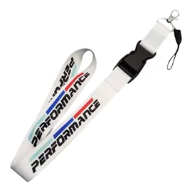 BMW kulcstartó, nyakpánt fehér - Performance