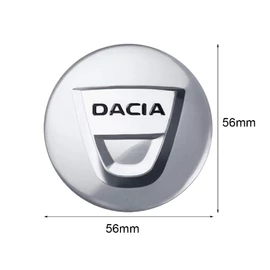 Dacia felni matrica szett - ezüst 56 mm-es, 3D kivitel