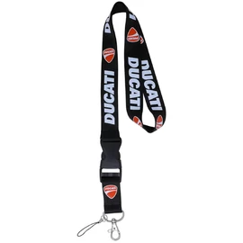 Ducati kulcstartó, nyakpánt fekete