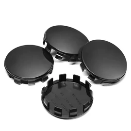 Fekete felniközép kupak szett - 56 mm-es - 53 mm belső átmérővel