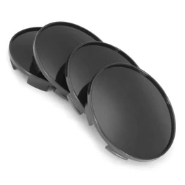 Fekete felniközép kupak szett - 68 mm-es 
