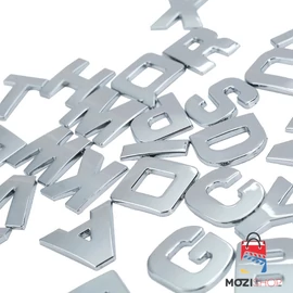 Öntapadó betű és szám matrica 3D kivitelben