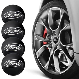 Ford felni matrica szett - fekete 56 mm-es, 3D kivitel