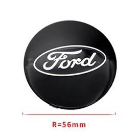 Ford felni matrica szett - fekete 56 mm-es, 3D kivitel