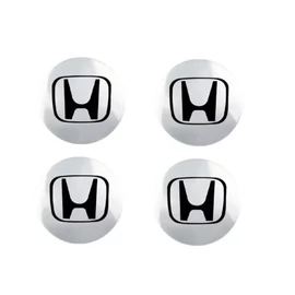 Honda felni matrica szett - ezüst fekete 56 mm-es, 3D kivitel