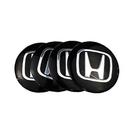 Honda felni matrica szett - fekete 56 mm-es, 3D kivitel