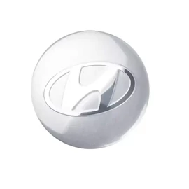 Hyundai felni matrica szett - teljes ezüst 56 mm-es, 3D kivitel