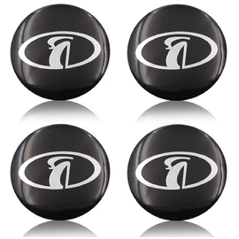 Lada felni matrica szett - fekete 56 mm-es, 3D kivitel