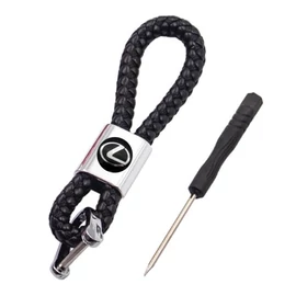 Lexus kulcstartó, távirányító tartó fonott műbőr