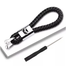 Mazda kulcstartó, távirányító tartó fonott műbőr