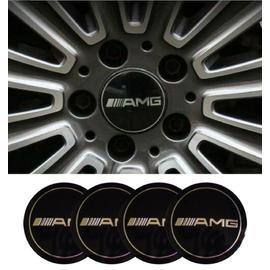 Mercedes AMG felni matrica szett - 56 mm-es, 3D kivitel, fekete 