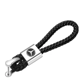 Mercedes kulcstartó, távirányító tartó fonott műbőr