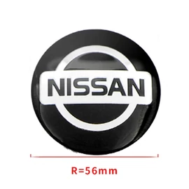 Nissan felni matrica szett - fekete - 56 mm-es, 3D kivitel