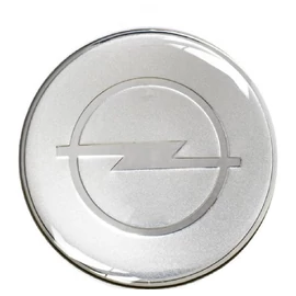 Opel felni matrica szett - ezüst 65 mm-es, 3D kivitel
