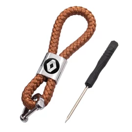 Renault kulcstartó, távirányító tartó fonott műbőr