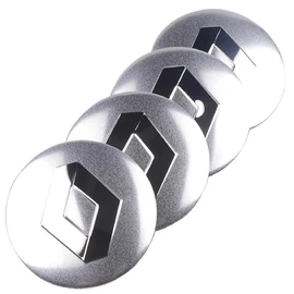 Renault felni matrica szett - ezüst 56 mm-es, 3D kivitel