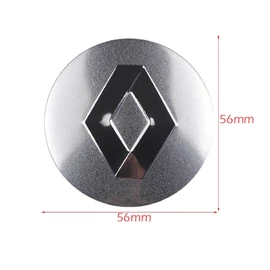 Renault felni matrica szett - ezüst 56 mm-es, 3D kivitel
