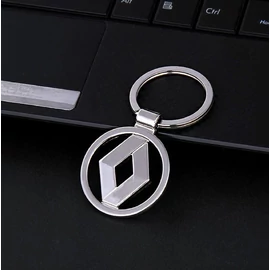 Renault fém kulcstartó - 3D kerek logó