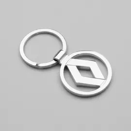 Renault fém kulcstartó - 3D kerek logó