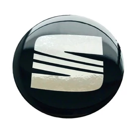 Seat felni matrica szett - fekete-ezüst 56 mm-es, 3D kivitel