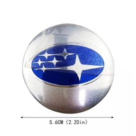 Subaru felni matrica szett - ezüst-kék 56 mm-es, 3D kivitel