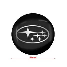 Subaru felni matrica szett - fekete 56 mm-es, 3D kivitel