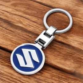 Suzuki fém kulcstartó - 3D kerek logó