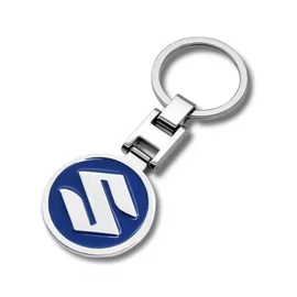 Suzuki fém kulcstartó - 3D kerek logó