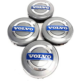 Volvo felniközép kupak szett - 64 mm-es, 3D kivitel, ezüst