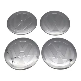 Volkswagen felni matrica szett - ezüst 56 mm-es, 3D kivitel