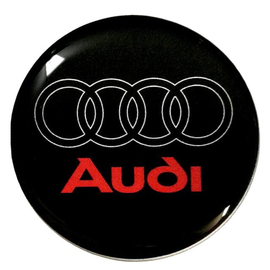 Audi felni matrica szett - 65 mm-es, 3D kivitel