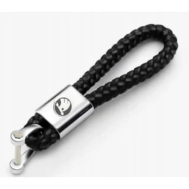 Skoda kulcstartó, távirányító tartó fonott műbőr