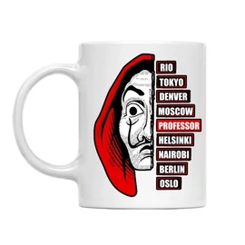 A nagy pénzrablás bögre - Money Heist Professor
