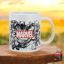 Marvel bögre - Karakterek és logó