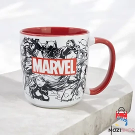 Marvel bögre - Karakterek és logó Red